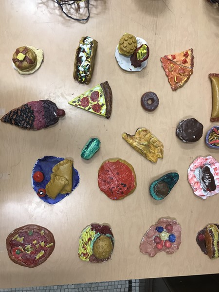 Food Clay Projects by DLEACS' students.
